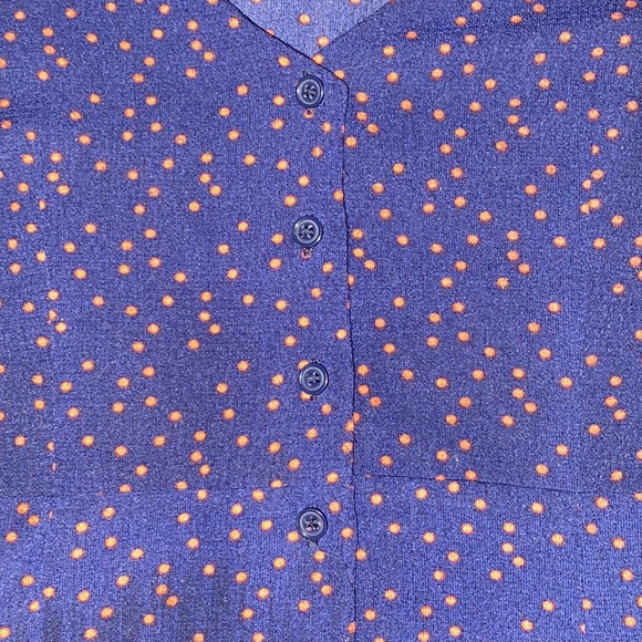 Forever 21 Button Up Polka Dot Dress Size Small - Picture 4 of 4